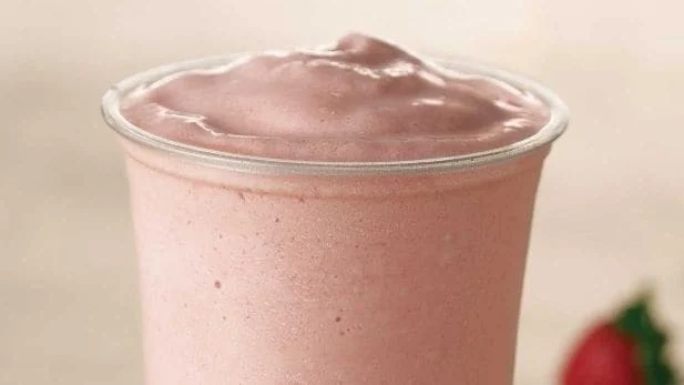 Low Fat Strawberry Smoothie with Ginseng